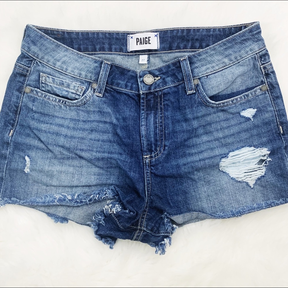 PAIGE Daryn Denim Shorts